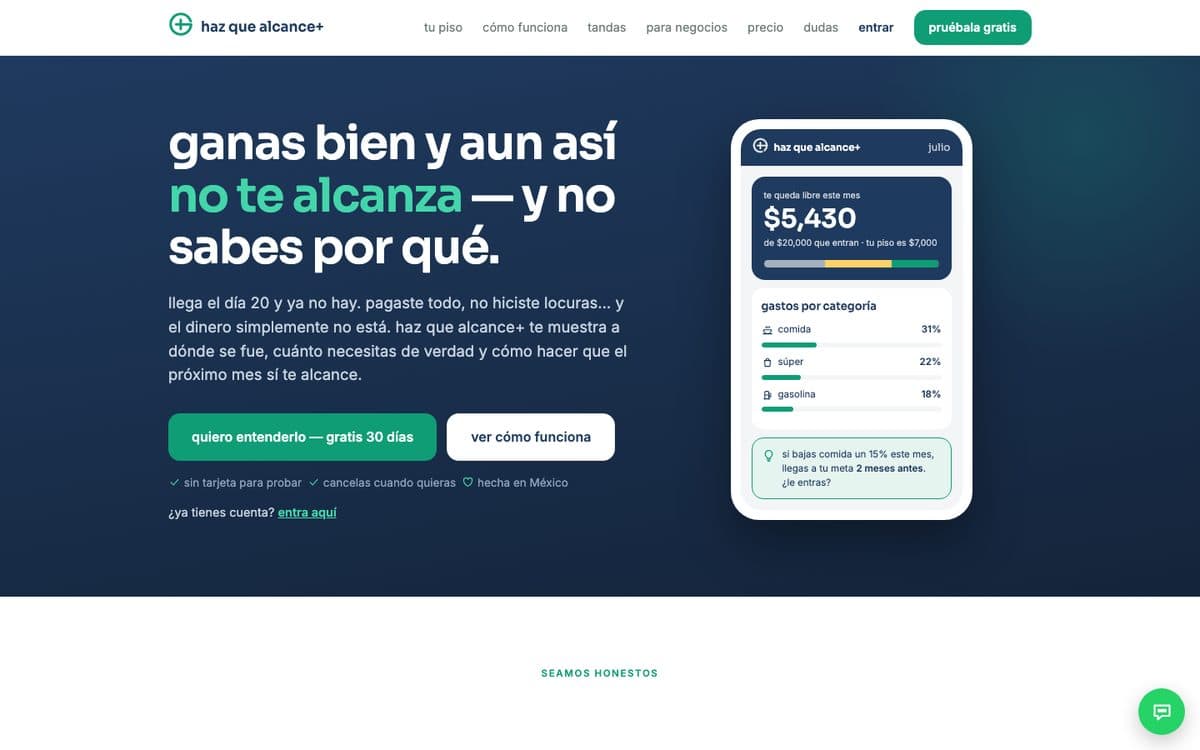 Página web de Haz Que Alcance+