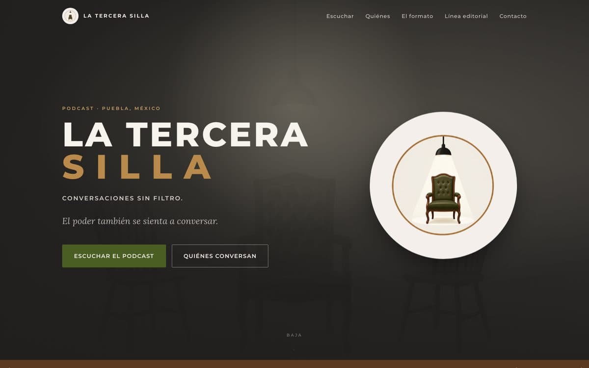 Página web de La Tercera Silla